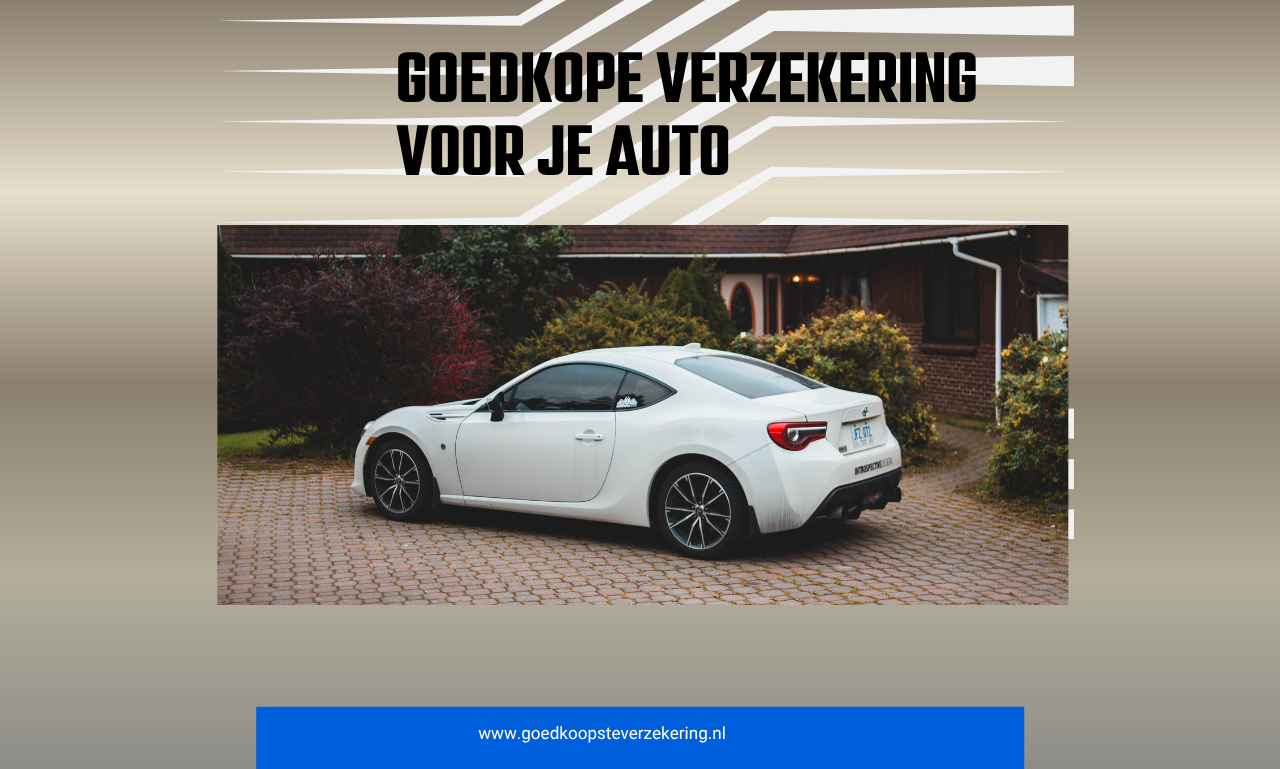 goedkope verzekering voor je auto