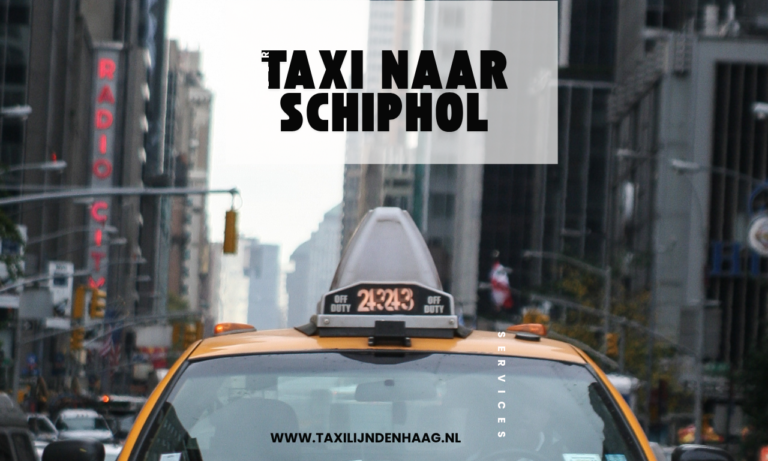 Taxi naar Schiphol